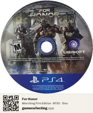 For Honor PlayStation 4, NTSC disc