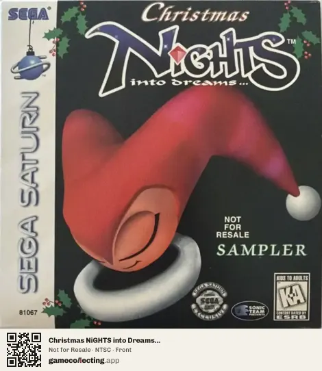 Christmas NiGHTS into Dreams... Sega Saturn, NTSC box front