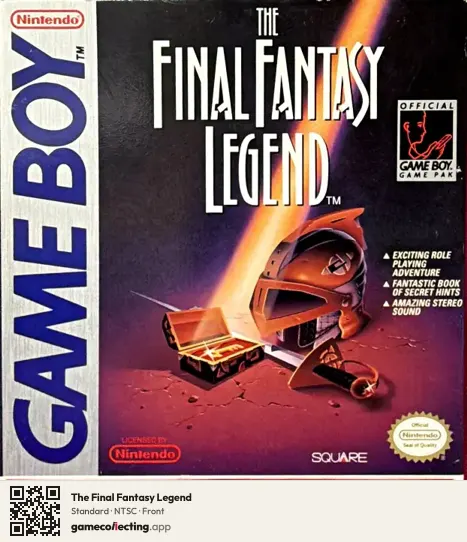 The Final Fantasy Legend Game Boy, NTSC box front