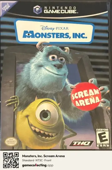 Monsters, Inc. Scream Arena Nintendo GameCube, NTSC box front