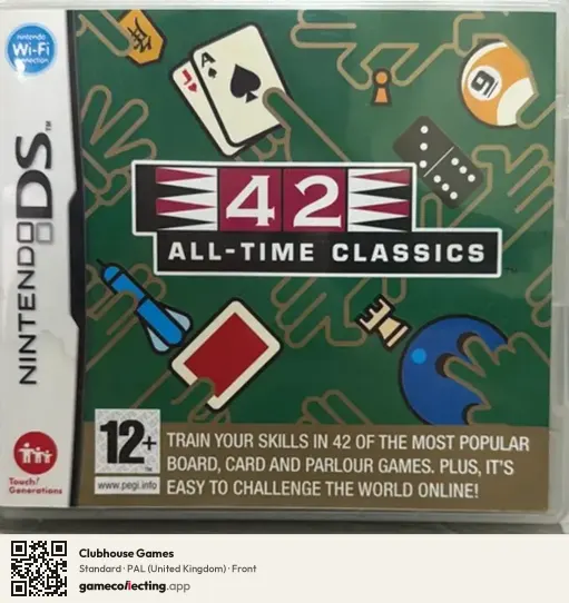 Clubhouse Games Nintendo DS, United Kingdom box front