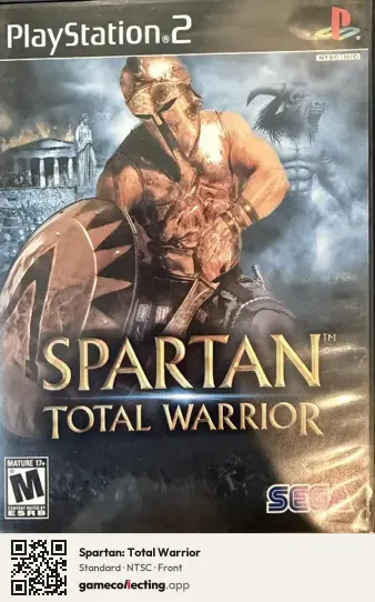 Spartan: Total Warrior PlayStation 2, NTSC box front