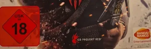 The Witcher 3: Wild Hunt, the USK square on its front