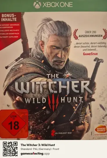 The Witcher 3: Wild Hunt Xbox One, Germany box front