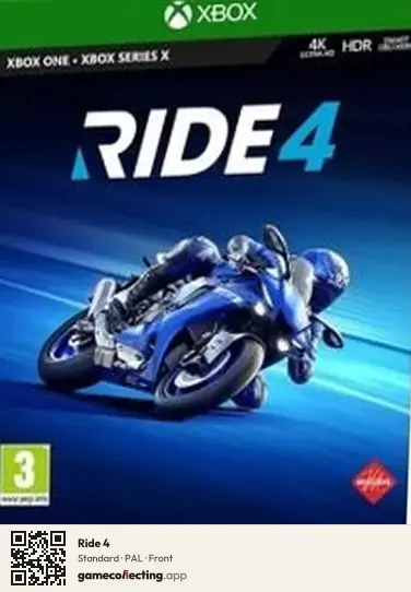 Ride 4 Xbox One, PAL box front