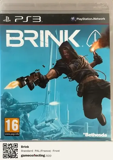 Brink PlayStation 3, France box front