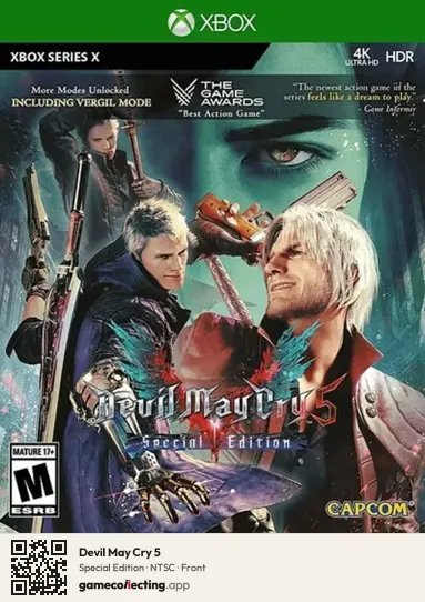 Devil May Cry 5 Xbox Series X, NTSC box front