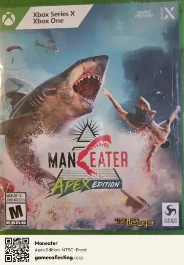 Maneater Xbox Series X, NTSC box front