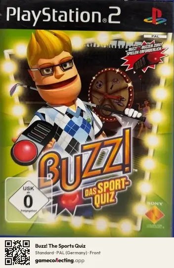 Buzz! The Sports Quiz PlayStation 2, Germany box front
