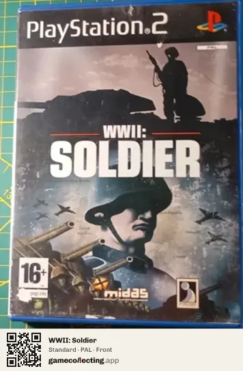 WWII: Soldier PlayStation 2, PAL box front