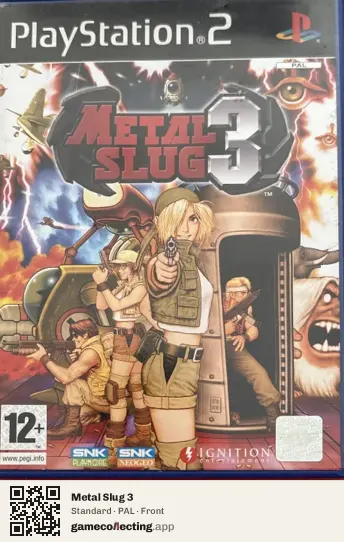Metal Slug 3 PlayStation 2, PAL box front