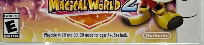 Disney Magical World 2, the ESRB box on its front