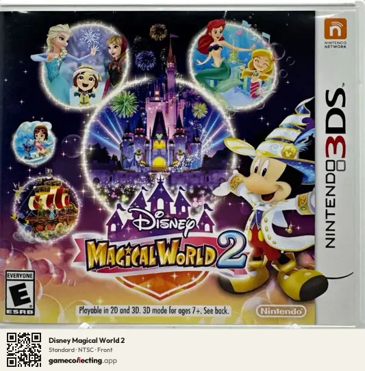 Disney Magical World 2 Nintendo 3DS, NTSC box front
