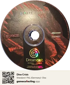 Dino Crisis Sega Dreamcast, PAL disc