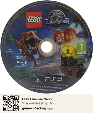 LEGO Jurassic World PlayStation 3, PAL disc