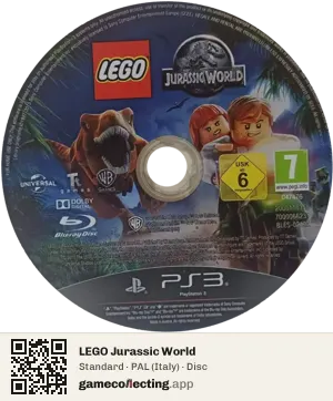 LEGO Jurassic World PlayStation 3, PAL disc