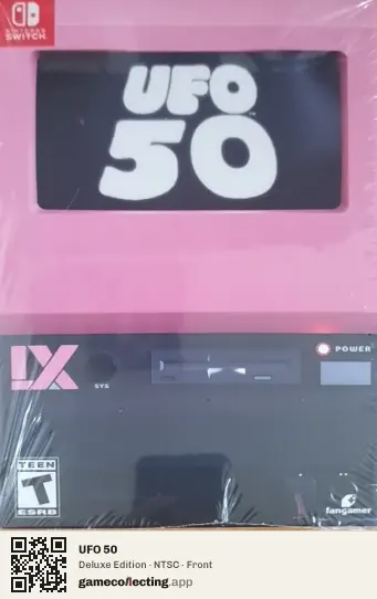 UFO 50 Nintendo Switch, NTSC box front
