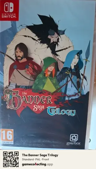 The Banner Saga Trilogy Nintendo Switch, PAL box front
