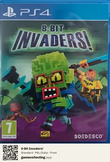 8-Bit Invaders! PlayStation 4, Italy box front