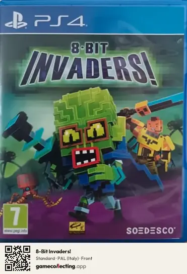 8-Bit Invaders! PlayStation 4, Italy box front