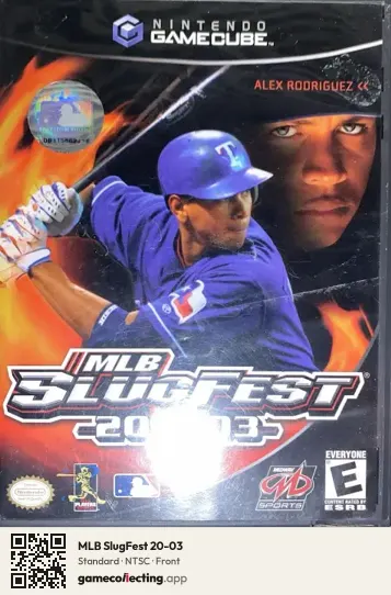 MLB SlugFest 20-03 Nintendo GameCube, NTSC box front