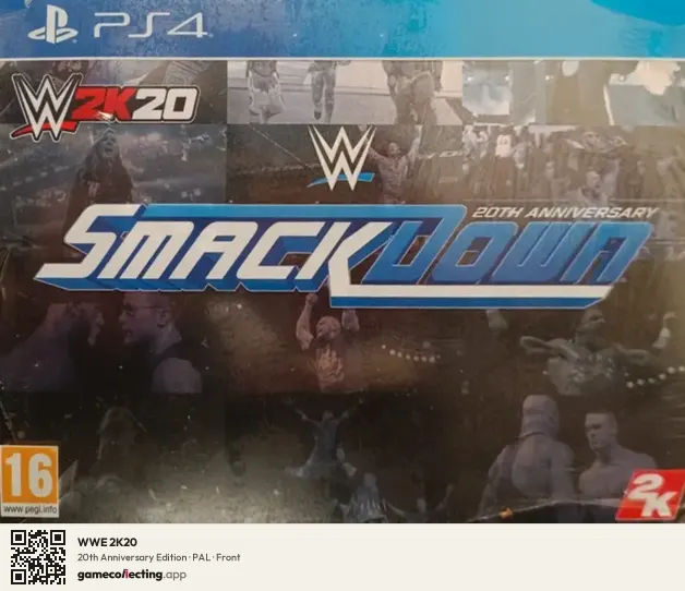 WWE 2K20 PlayStation 4, PAL box front