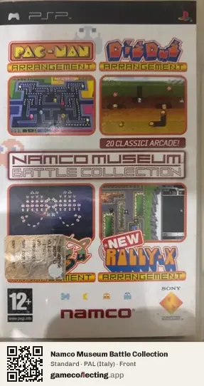Namco Museum Battle Collection PlayStation Portable, Italy box front