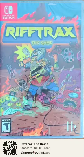 RiffTrax: The Game Nintendo Switch, NTSC box front
