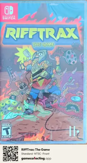 RiffTrax: The Game Nintendo Switch, NTSC box front