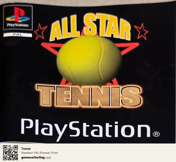 Tennis PlayStation, France box front