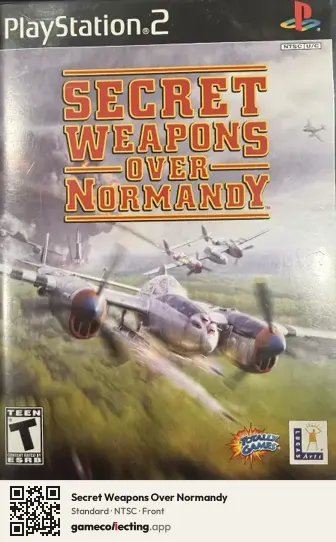 Secret Weapons Over Normandy PlayStation 2, NTSC box front