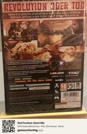 Red Faction: Guerrilla Computer, Germany box back