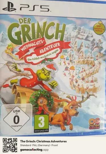 The Grinch: Christmas Adventures PlayStation 5, Germany box front