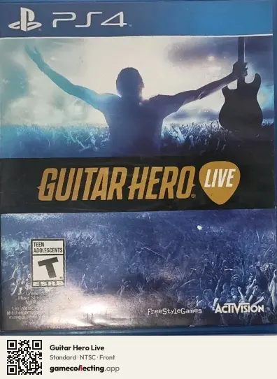 Guitar Hero Live PlayStation 4, NTSC box front