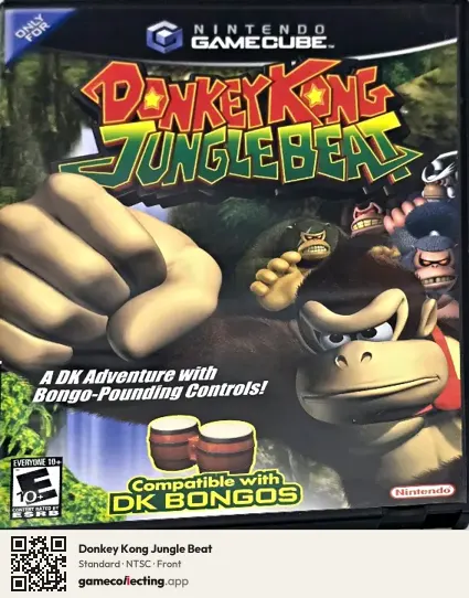 Donkey Kong Jungle Beat Nintendo GameCube, NTSC box front