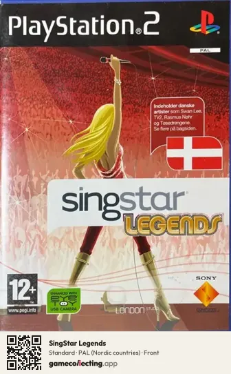 SingStar Legends PlayStation 2, Nordic countries box front