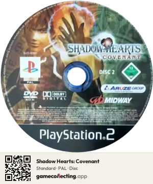Shadow Hearts: Covenant PlayStation 2, PAL disc