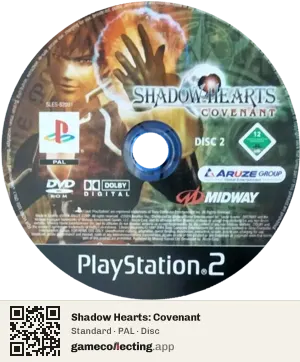 Shadow Hearts: Covenant PlayStation 2, PAL disc