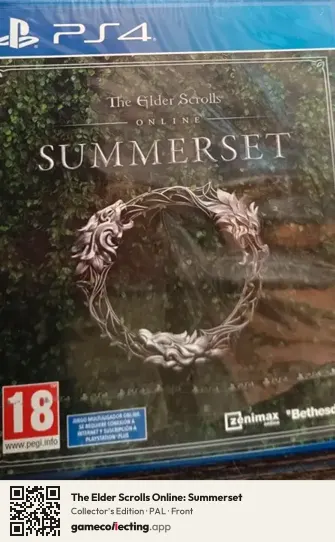 The Elder Scrolls Online: Summerset PlayStation 4, PAL box front