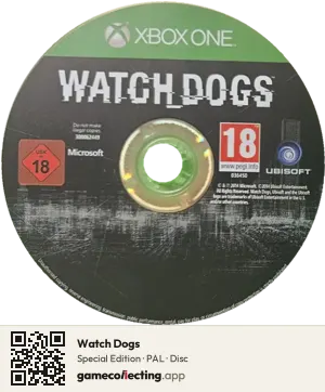 Watch Dogs Xbox One, PAL disc