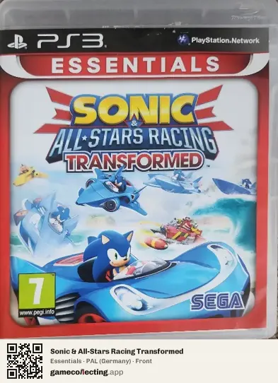 Sonic & All-Stars Racing Transformed PlayStation 3, Germany box front