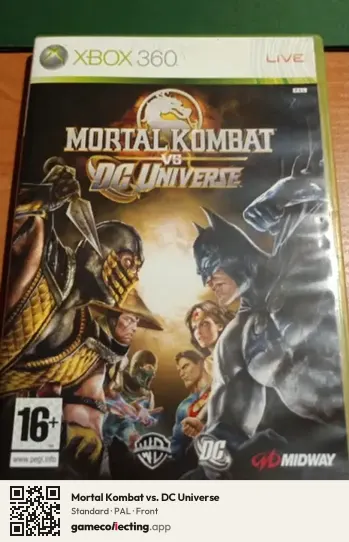 Mortal Kombat vs. DC Universe Xbox 360, PAL box front