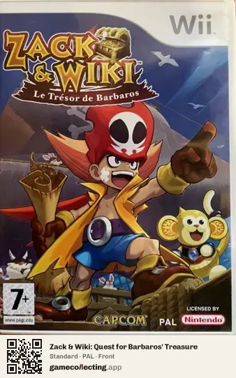 Zack & Wiki: Quest for Barbaros' Treasure Nintendo Wii, PAL box front