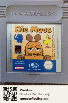 Die Maus Game Boy, PAL cartridge label