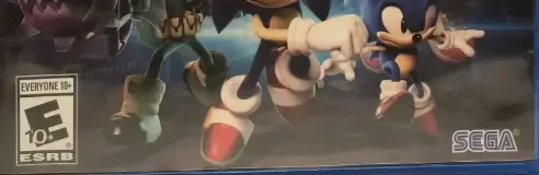 Sonic Forces, the ESRB box on its front