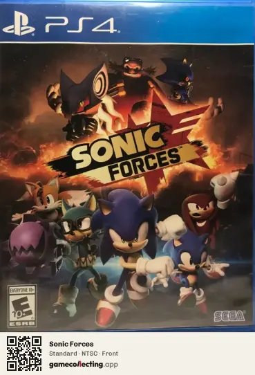 Sonic Forces PlayStation 4, NTSC box front