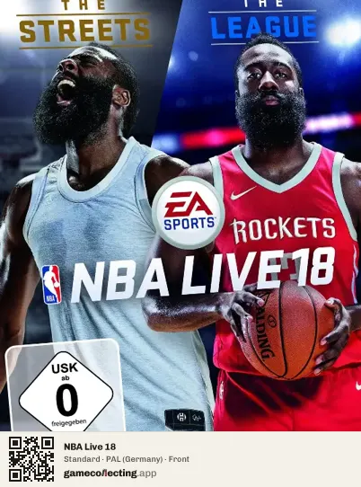 NBA Live 18 Xbox One, Germany box front
