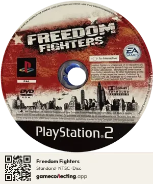 Freedom Fighters PlayStation 2, NTSC disc