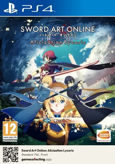 Sword Art Online: Alicization Lycoris PlayStation 4, PAL box front