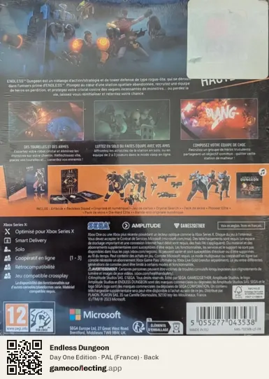 Endless Dungeon Xbox Series X, France box back
